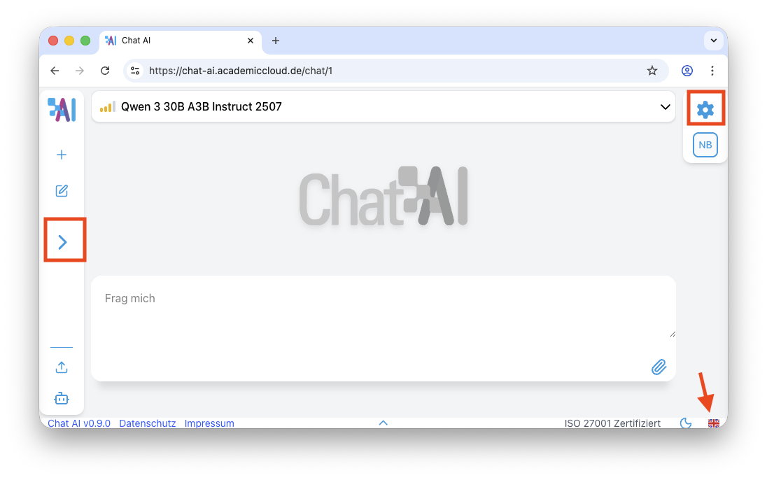 Chat-AI interface